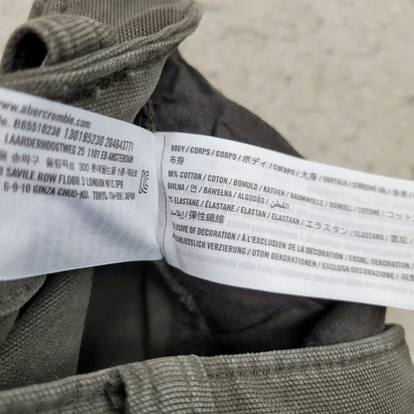 Abercrombie & Fitch Pants Mens Size 28x28 Moss Baggy Double Knee Canvas Workwear - Picture 5 of 13